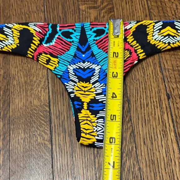 L*Space Colorful Patterned Itsy Bikini Swim Bottoms - Picture 2 of 6